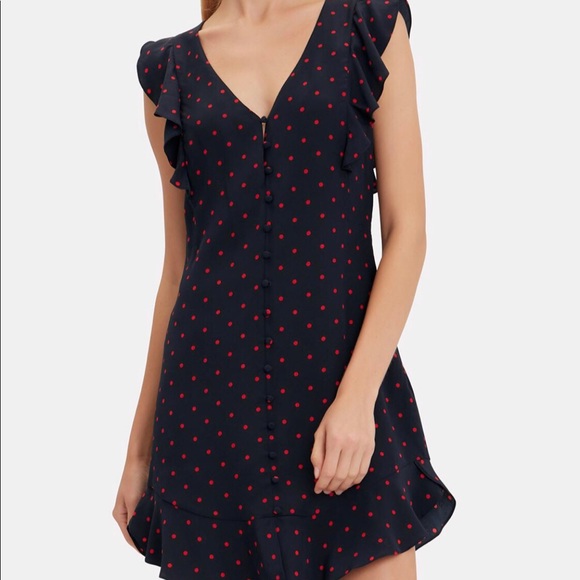 intermix polka dot dress